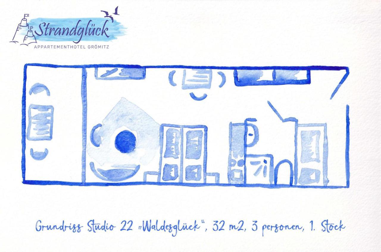 Studio 22 "Waldesglueck" Apartment Groemitz Luaran gambar